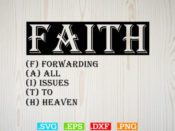 Embroidery Design Review: Faith Forwarding All Issues to Heaven