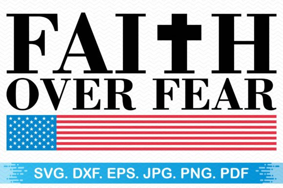 Faith Over Fear Clipart for Real Embroidery Projects