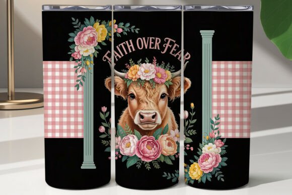 Faith over Fear Highland Cow Tumbler Review for Real Projects
