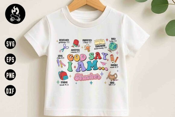 God Says I Am Teacher SVG: A Faithful Embroidery Design for Educators