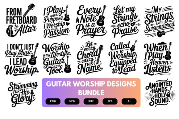 Guitar SVG Bundle Review: Faith and Craftsmanship in One Design
