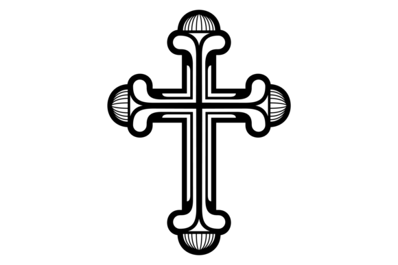 Latin Cross Icon: A Timeless Embroidery Design for Spiritual Projects