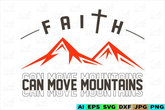 Review of Faith Can Move Mountains Christian SVG for Real Embroidery Projects
