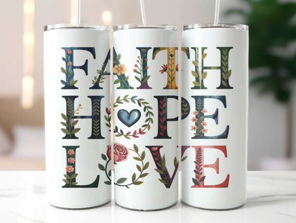 Reviewing Faith Hope Love Floral Tumbler Wrap for Embroidery Projects