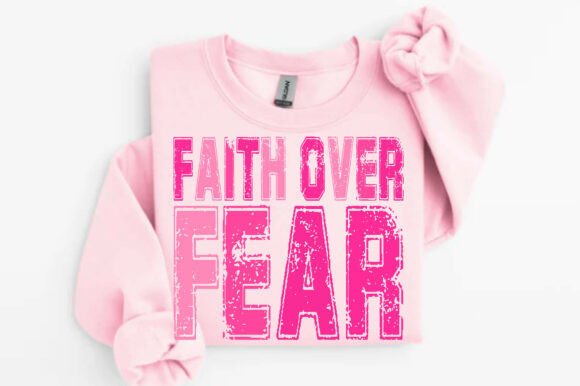 Reviewing Faith over Fear PNG, Breast Cancer SVG for Real Embroidery Projects