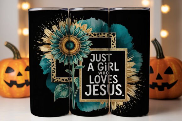 Teal Sunflower Faith Tumbler Wrap Design Review